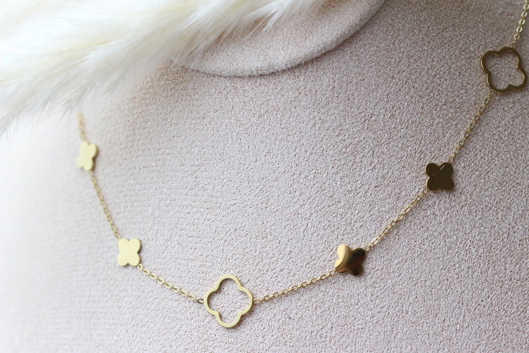 Pure Clover Kette | 18K vergoldet