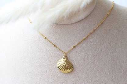 Oceana Big Seashell Kette | 18K vergoldet